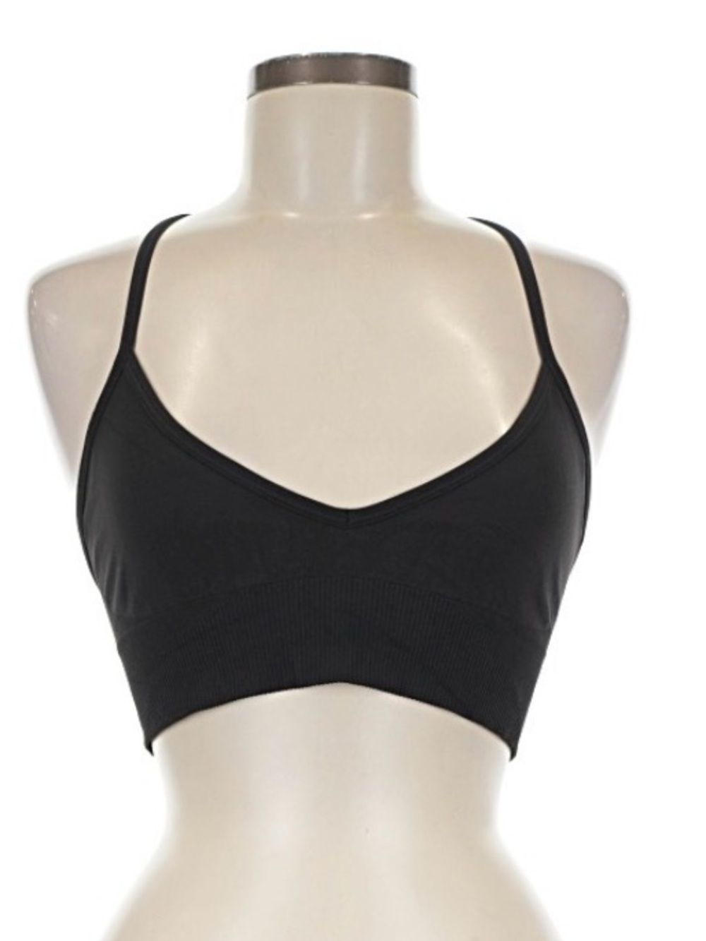 lululemon Black sweetheart, neckline Seamless Bra & free tote - Picture 2 of 9